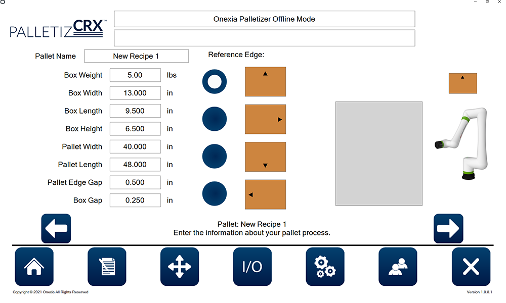 PalletizCRX Software